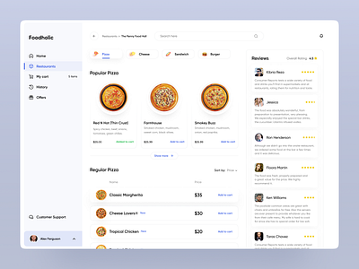 Foodholic : Part 1 design inspiration food app food delivery food ordering app uiux user experience webapplication webdesign