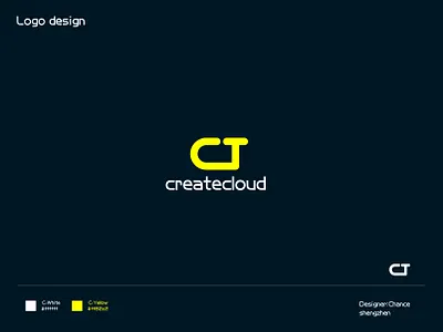 Logo CT design illustration logo number