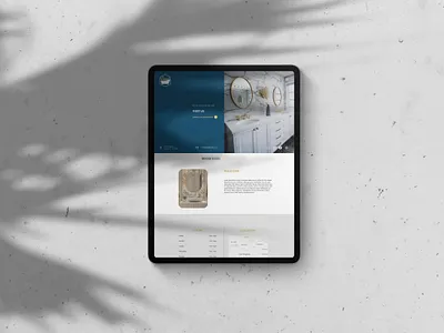 UI Mockup Bathroom Studio Store figma figma design landing page uxdesign