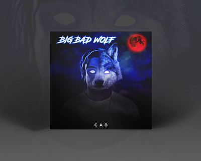 Big bad wolf album cover album art album artwork album cover album cover art album cover design artwork cover art cover artwork digital art digital illustration digital painting digitalart glowing halfmanhalfwolf single cover wolf wolfman