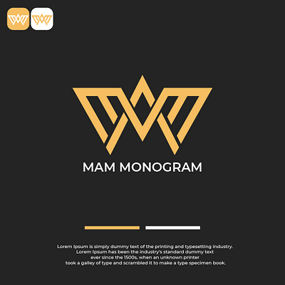 MAM Monogram idea branding design designer logo designgraphic logo logo design branding logodesign logoinspiration logos logotype