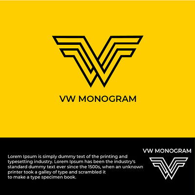 VW Monogram idea branding design designer designer logo designgraphic logo logo design branding logodesign logoinspiration logotype
