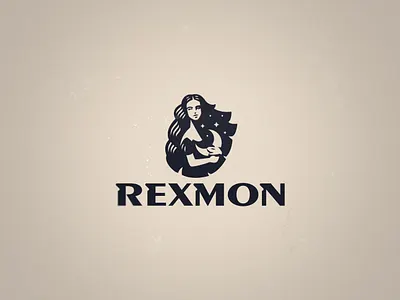 Rexmon logo moon woman
