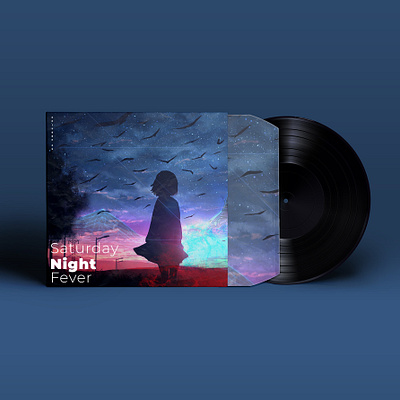 Saturday Night Fever animation design illustration illustrator minimal music music album neelbhavsar typography vector