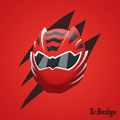 PowerRanger Illustartion artist artwork branding design designer dribbble flatdesign illustration illustration art illustrator logo logos powerranger simple uiux