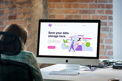 DataStorage Website branding design figma illustrator logo ui ux