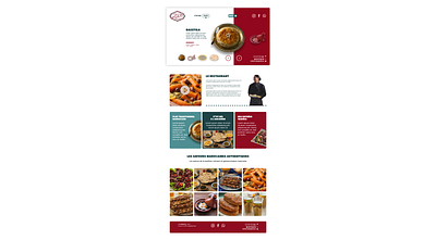 Restaurant Website Design arabic arabic logo layout maroc ui ux website website design website ux