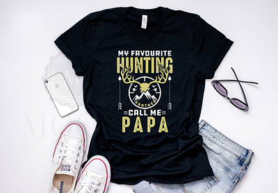 New Hunting T-shirt Design With Dad amazon t shirts creativity dad discount etsy graphic design hunting inspiration merchandaise merchandaise partners skull tshirt