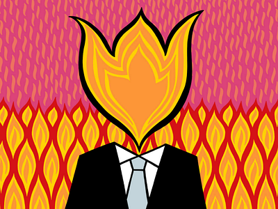 I bring you fire fire illustration