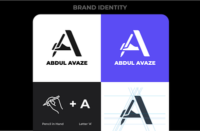 Abdul Avaze | Logo Presentation a letter brand design branding designer letter a letter a logo logo logo design logo presentation logos