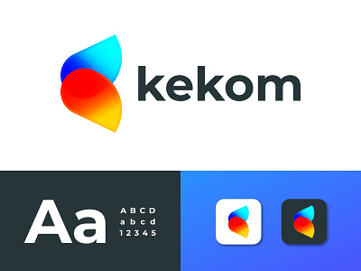 K modern letter logo - K logo design concept abstract agency app logo design brand identity branding corporate creative gradient k letter logo k logo k logo design k modern logo logo branding logo design logo designer logo designs logo trends 2020 modern logo typography unique