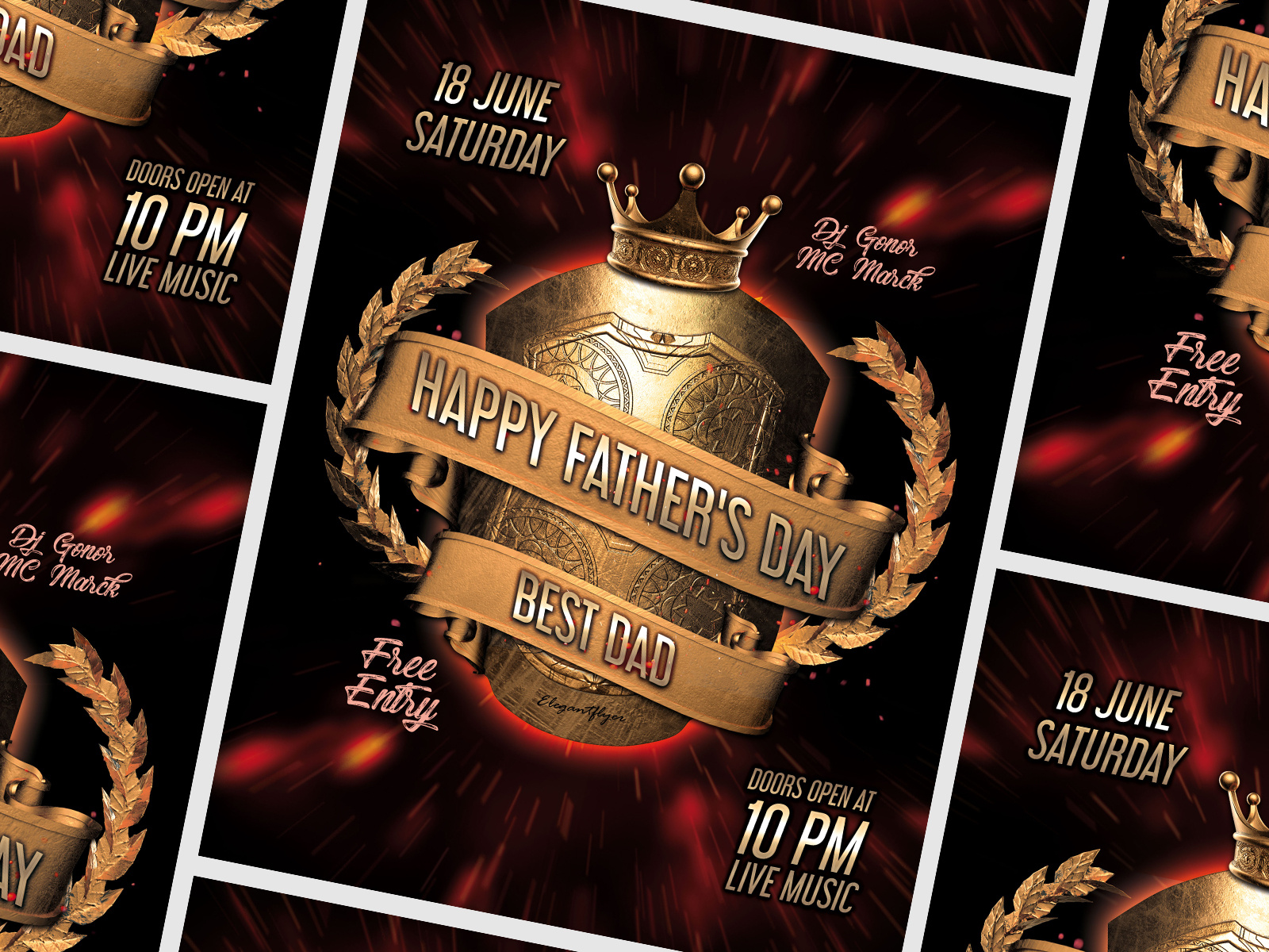 Example of Father’s Day – PSD Flyer Template