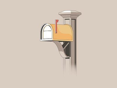 Mailbox adobe illustrator bogdan ponomarev bpcncmarev design dribbble dribbble invite flat illustration isometry mail mailbox message vector