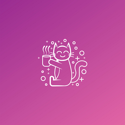 Cat Coffee animal art beans bear branding cat coffee design drink espresso icon logo smile