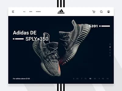 Adidas DE Landing Page adidas adidas landing page adidas originals adidas store brands buy online dribbble best shot landing page design landing page ui online shopping online store product design shoes app shopping sneakers ui ux design user experience design user interaction user interface design visual design