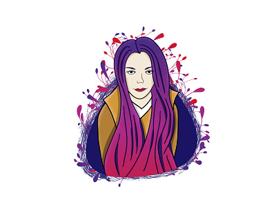 My wife. Love u design dribbble illustration illustrator love solopovdesign vector wife