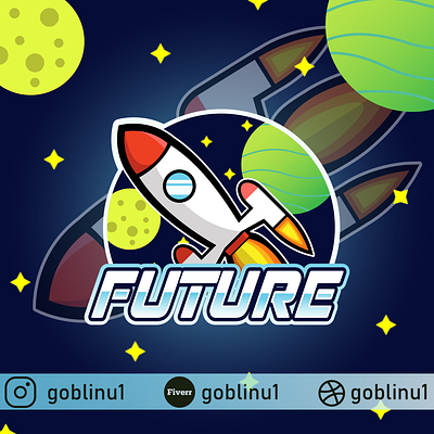 Rocket Mascot Logo branding design esportlogo esports future gaming gaminglogo illustraion illustration illustration art logo mascot mascotlogo nasa space