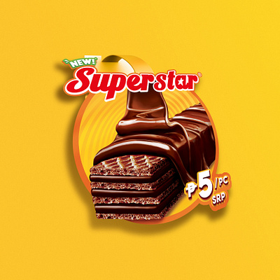 SUPERSTAR WAFER brand branding business chocolate design graphicdesign introduction launch marketing productlaunch research strategy wafer