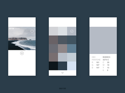 DailyUI #060 Colour Picker 060 60 app challenge colour picker colours dailyui 060 dailyuichallenge design jrdickie minimal mobile photo sketchapp uidesign user interface website