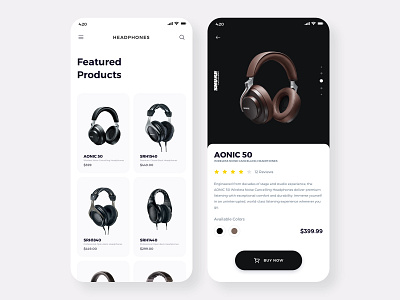 Shure - Mobile App app app design e commerce e commerce app headphones mobile mobile app shop ui ui design