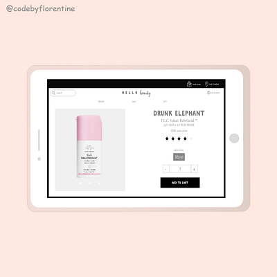 Beauty Application beauty beauty app beauty application online shopping skincare website application website builder website design