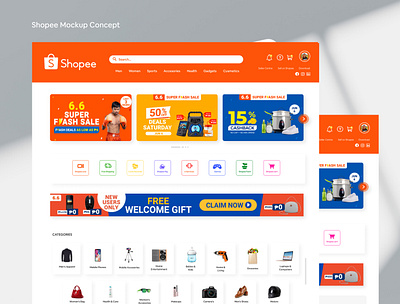 Shopee Revision UI concept branding uidesign ux