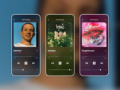 Music Streaming App UI mobile ui music music app music app ui music streaming ui ui ux ui design ui designer user interface user interface design