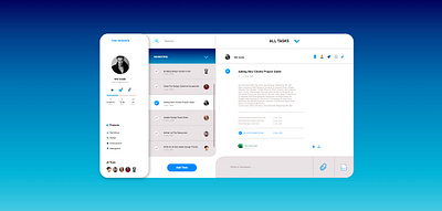 Task Manager app blue branding design gradient illustration illustrator logo task task list task management app task manager tasks ui ux vector web
