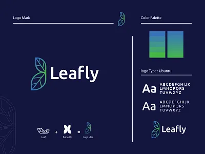 Leafly logo abstract brand brand identity business company concept corporate creative custom gradient interface logo logotype modern logo monogram recent logo symbol