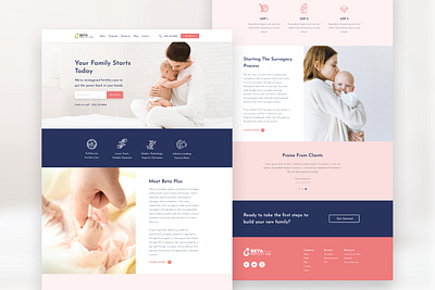 Surrogacy Service branding ui web webdesign