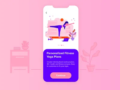 Yoga App app character design flat girl girl character girl illustration health health app health care illustration laptop ui vector yoga yoga app yoga pose