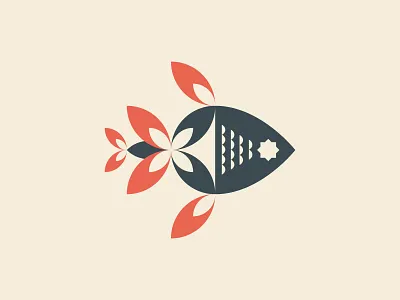 X Ray Tetra for "X" animal fish geometric geometry icon illustration letter x logo mark modern nature symbol