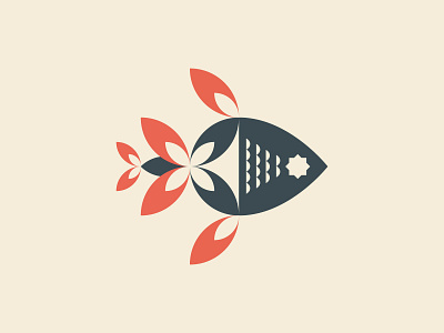 X Ray Tetra for "X" animal fish geometric geometry icon illustration letter x logo mark modern nature symbol
