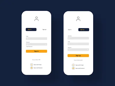 Simple Sign UI design mobile mobile app mobile app design mobile design mobile ui ui