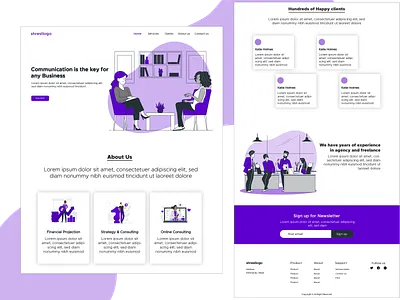 Digital Consulting Office Website blue branding clean clean design consulting design digital marketing digital marketing agency landing minimal typography ui uiux ux web webdesign website
