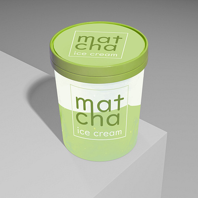 matcha ice cream dribbbleweeklywarmup