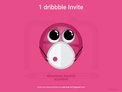 dribbble invite during Corona corona virus covid 19 covid art covid19 design covid19 dribbble icon covid19 dribbble invite dribbble invite icon design invitation design mablogo20
