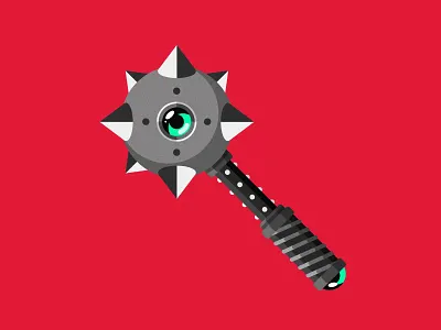 Little Mace dungeons and dragons dungeonsanddragons fantasy illustration logo mace medieval vector weapon