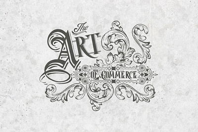 the art of commerce branding design illustration illustrator lettering logo design retro badge typography vector vintage