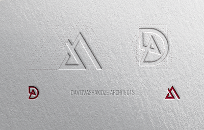 David Vashakidze Architects [Rework] [ D + A] architect brand brand design branding logo symbol