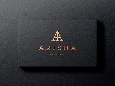 ARISHA LONDON brand design branding concept illustration logo logo design logodesign logos luxury logo vector