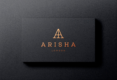 ARISHA LONDON brand design branding concept illustration logo logo design logodesign logos luxury logo vector