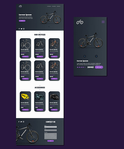 Roar bikes branding ui ux webdesign