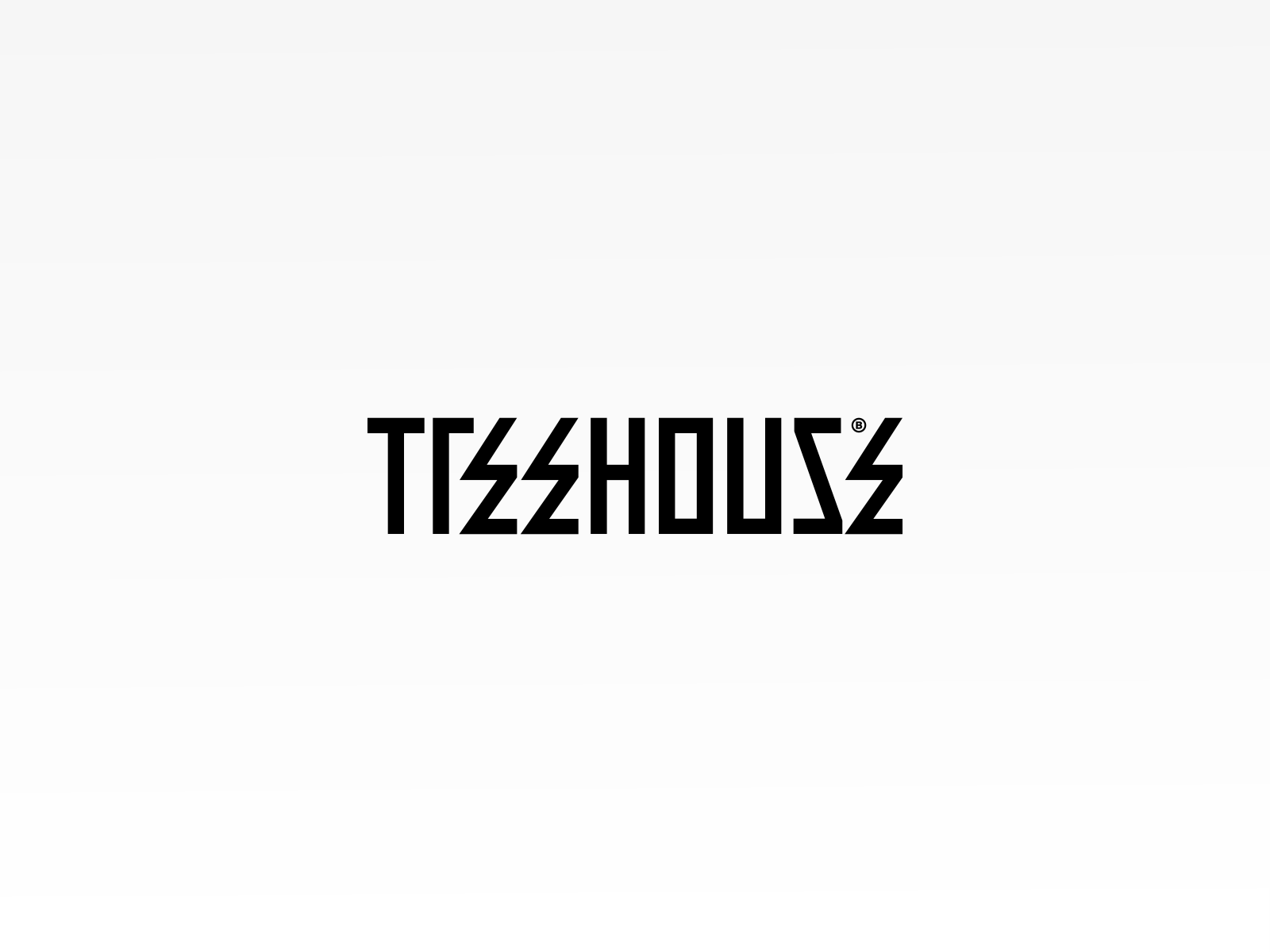 Treehouse black branding design house line logo minimal tree type typography ui wood