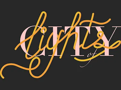 City of Lights city delhi design handlettering illustration lettering lights logo design new york type typography