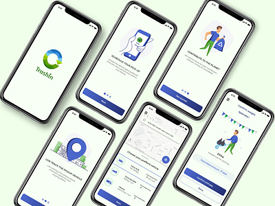 Trashin - App design app debut design ios typography ui ui design uiuxdesign ux