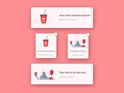 pop up for food delivery dailyui dailyui016