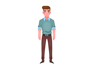 Confident Man after effects animation design illustration illustrator man vector