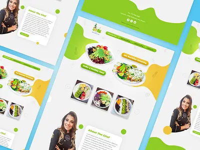 Web Landing Page Design adobexd branding design flat homepage design minimal typography ui ux web