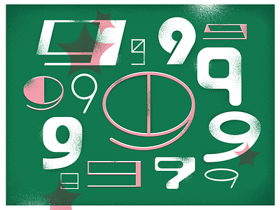 9 36daysoftype 9 illustration nine type typedesign